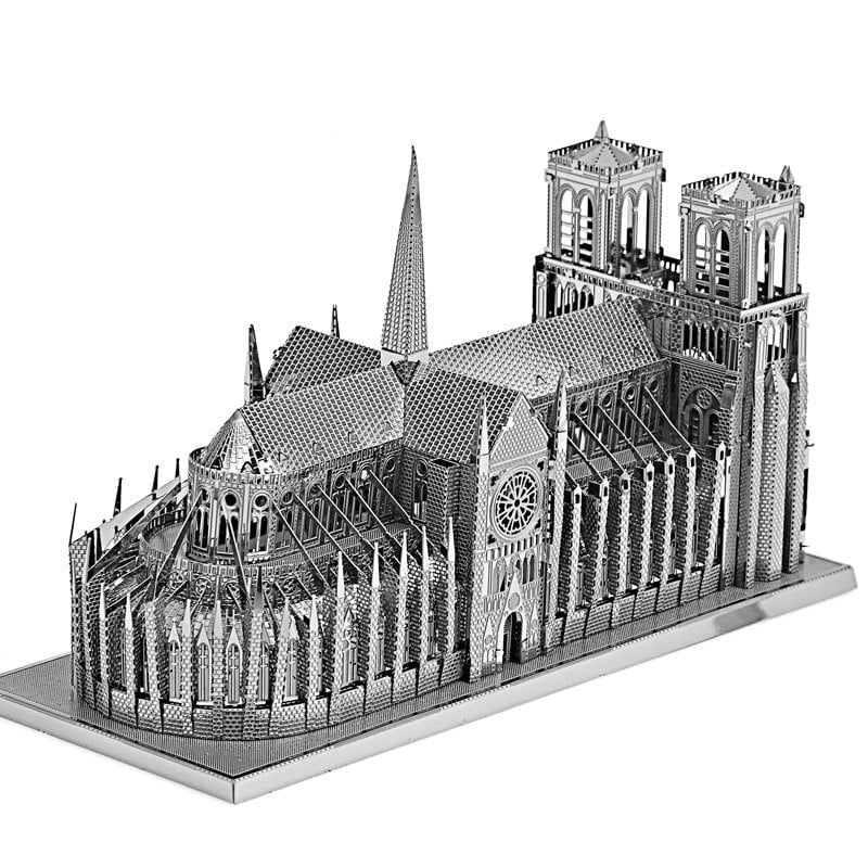  Mô Hình Kim Loại Lắp Ráp 3D Piececool Nhà Thờ Đức Bà (114 mảnh, Notre Dame De Paris) P016-S – MP384 