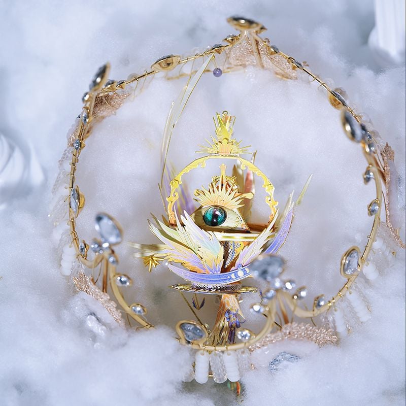  Mô Hình Kim Loại Lắp Ráp 3D MU Con Mắt Của Thần Mặt Trời (57 mảnh, Eye of God-Eye of Providence) YM-N157-C – MP1247 
