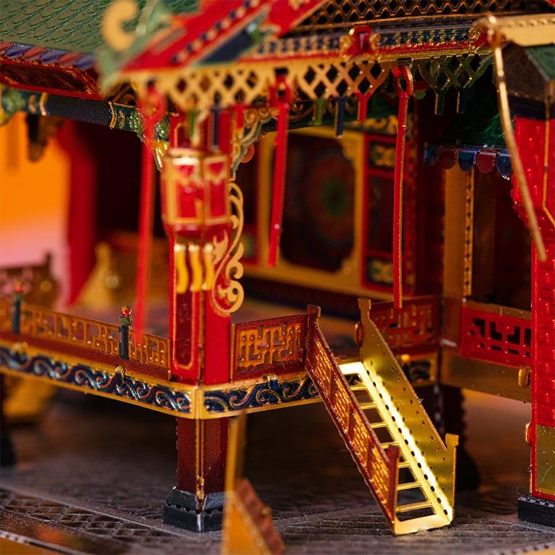  Mô Hình Kim Loại Lắp Ráp 3D MU Vạn Niên Lầu (78 mảnh, Không LED, Chinese Opera Stage) YM-N079-B – MP609 
