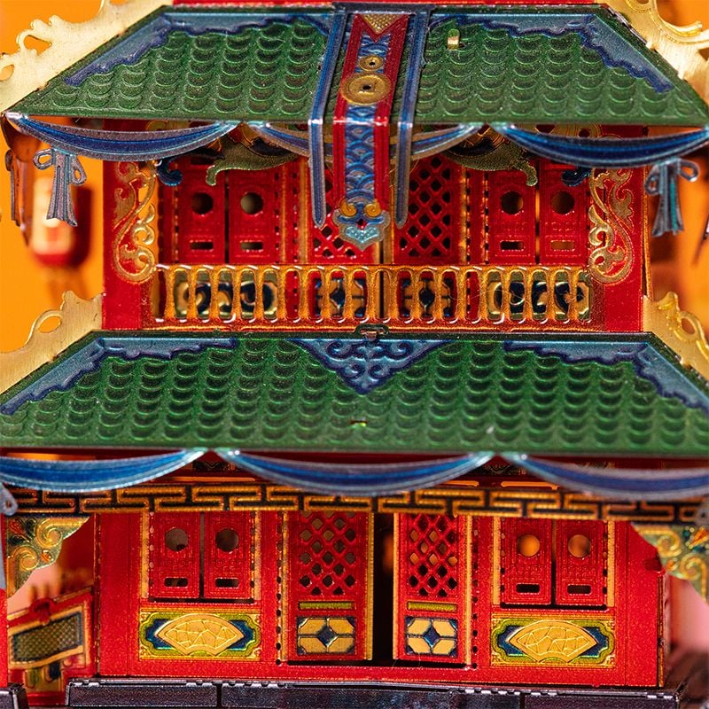  Mô Hình Kim Loại Lắp Ráp 3D MU Trân Bảo Cát (84 mảnh, Không LED, Tower of Treasure) YM-N079-C – MP736 