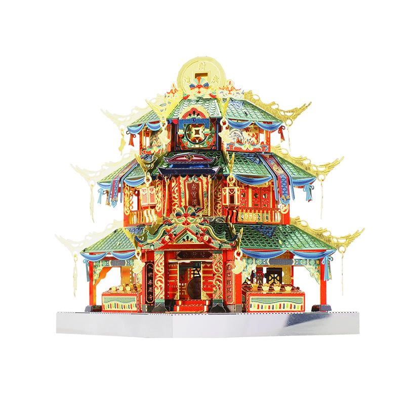  Mô Hình Kim Loại Lắp Ráp 3D MU Trân Bảo Cát (84 mảnh, Không LED, Tower of Treasure) YM-N079-C – MP736 