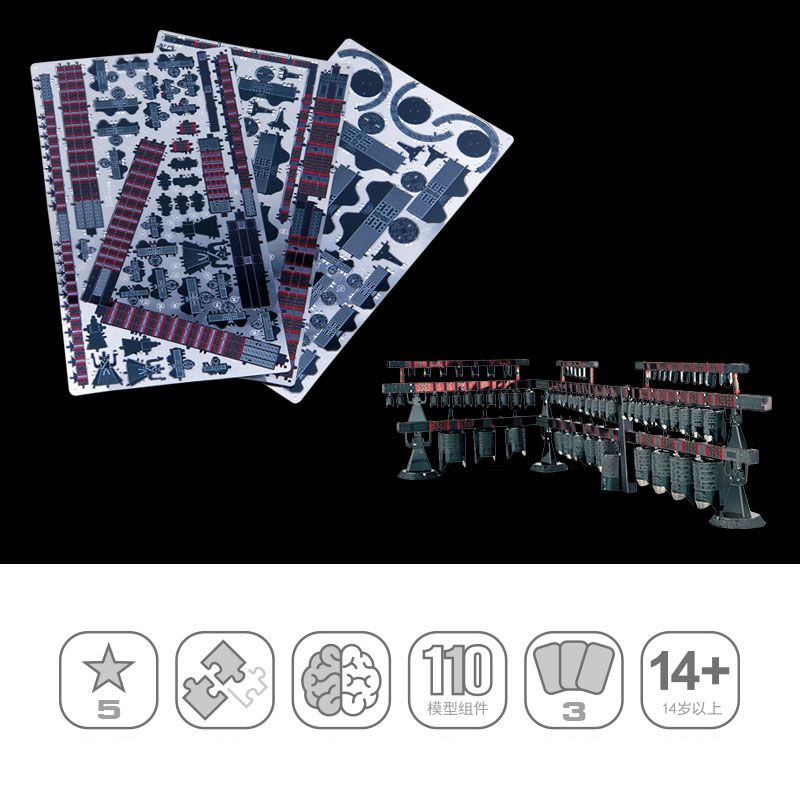  Mô Hình Kim Loại Lắp Ráp 3D Microworld Treasure Chimes (110 mảnh) Z011 – MP747 