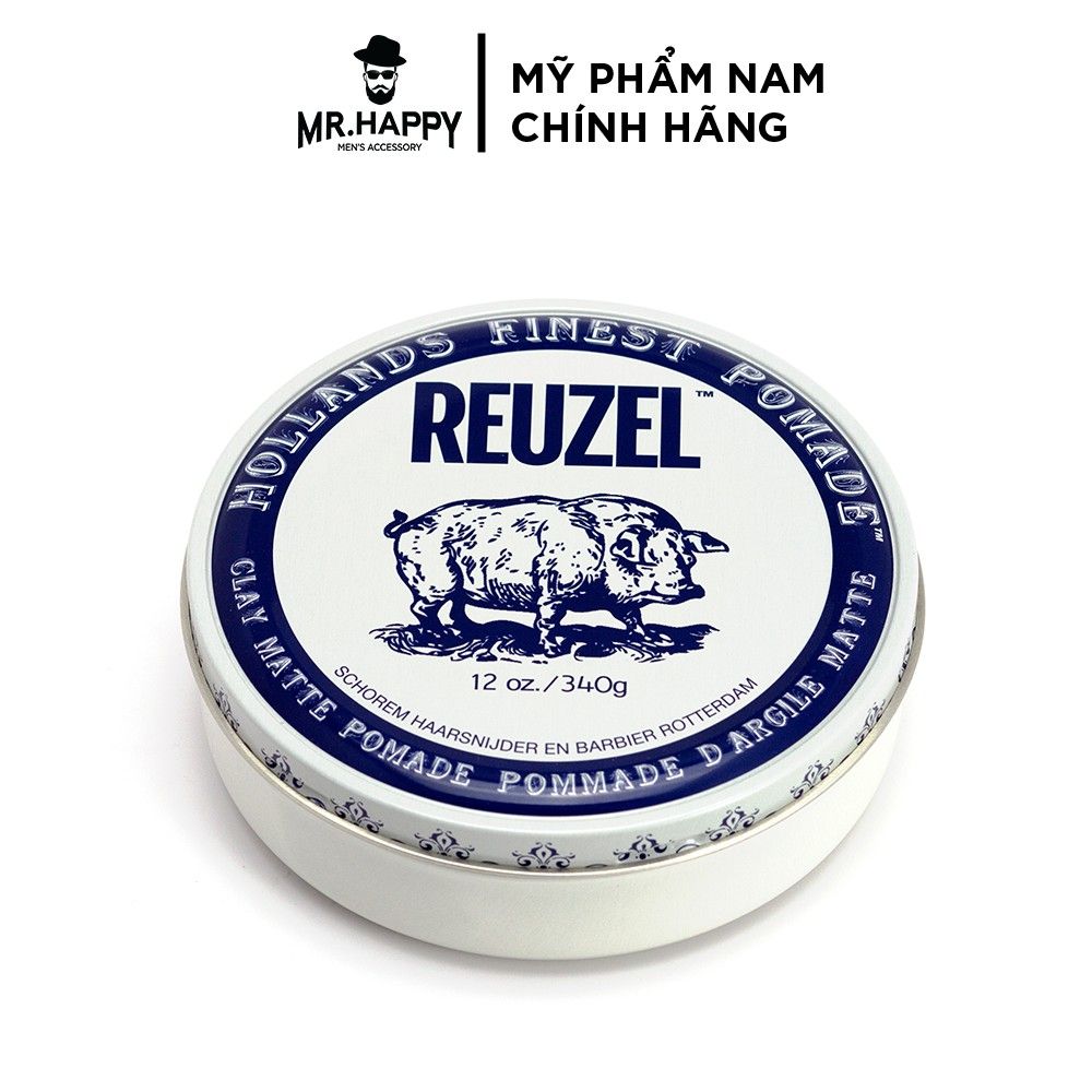  Sáp vuốt tóc Reuze Clay Matte Pomade 340g 