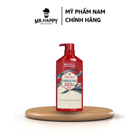  Dầu Gội Xả Dưỡng Tóc Old Spice Thick & Full 650ml 