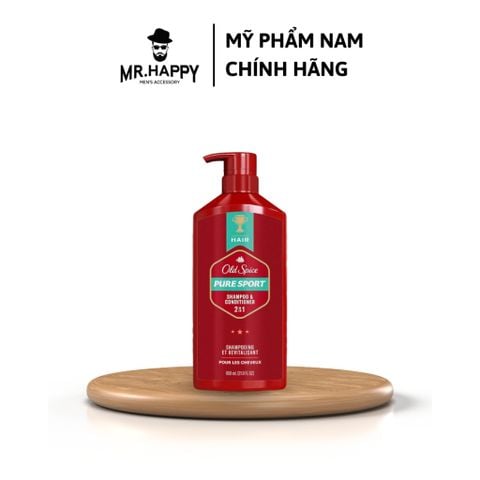  Dầu Gội Xả Dưỡng Tóc Old Spice Pure Sport 650ml 