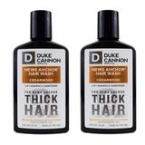  Dầu Gội Làm Dầy Tóc  Duke Cannon News Anchor Thick Hair 2-in-1 with Cedarwood 414ML ( Dầu Gội Xả ) 