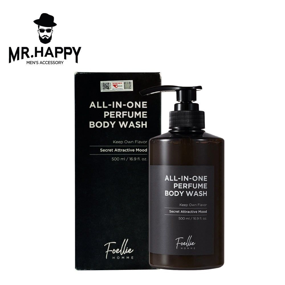  Sữa tắm nước hoa 4in1 Foellie HOMME ALL-IN-ONE PERFUME BODY WASH 