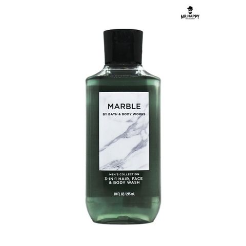  Sữa Tắm - Gội - Sữa Rửa Mặt 3in1 Bath & Body Works Marble Men’s Collection 295ml 