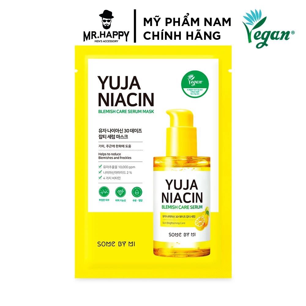  Mặt Nạ Some By Mi Dưỡng Ẩm, Làm Sáng Da & Cải Thiện Nếp Nhăn Yuja Blemish Care Serum Mask 