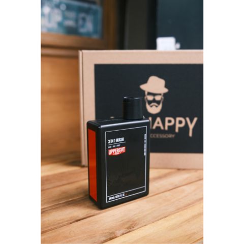  Dầu gội Sữa tắm Sữa rửa mặt UPPERCUT Deluxe 3in1 Wash - 240ml 