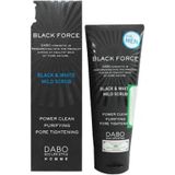  Sữa rửa mặt ngăn ngừa mụn Dabo Black Force - Black & White Mild Scrub(120ml) 