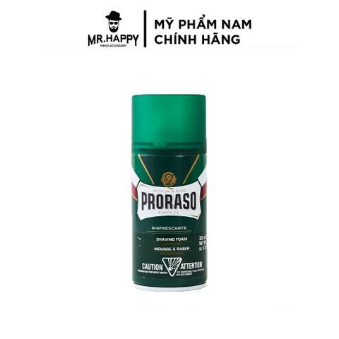  Bọt Cạo Râu Proraso Shaving Foam Refresh Eucalyptus (Green) 300ml 