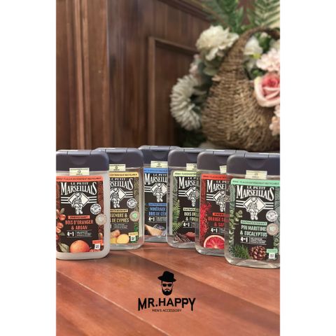  Sữa Tắm Nam 92% Hữu Cơ Le Petit Marseillais 4in1 Hương Cam & Tinh Dầu Argan 250ml 