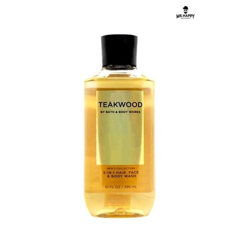  Sữa Tắm - Gội - Sữa Rửa Mặt 3in1 Bath & Body Works Mahogany Teakwood Men’s Collection 295ml 