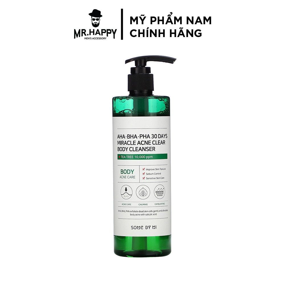  Sữa Tắm Some By Mi AHA BHA PHA 30 Days Miracle Acne Body Cleanser ngừa Mụn Lưng 400g 