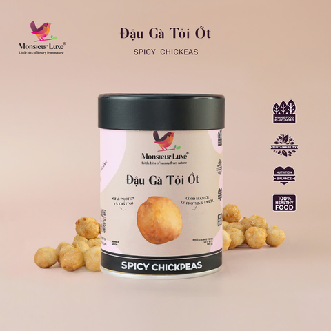  Monsieur Luxe Đậu Gà Tỏi Ớt - Chilli Garlic Chickpea - 120g 