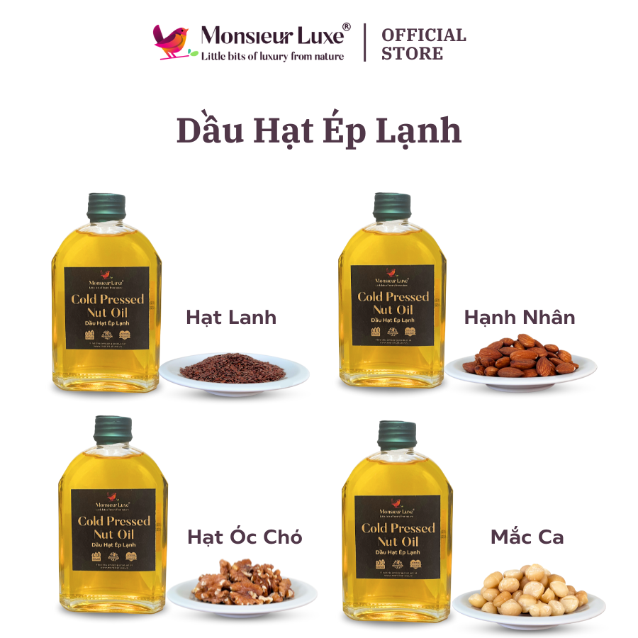  Luxe- Dầu Hạt ép lạnh (Cold-pressed Nuts Oil) 