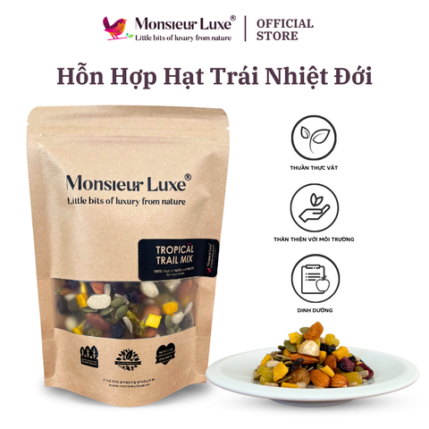  Monsieur Luxe Hỗn Hợp Hạt Trái Nhiệt Đới - Tropical TrailMix - 250g 