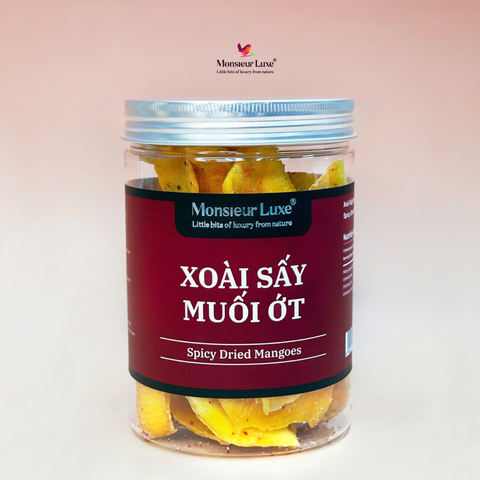  Monsieur Luxe Xoài Sấy Muối Ớt - Spicy Dried Mango - 220g 