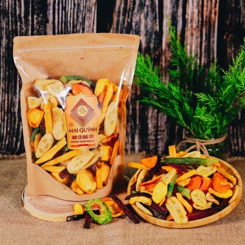  Rau củ quả sấy 500gr -Dried fruit vegetable(500gr) 