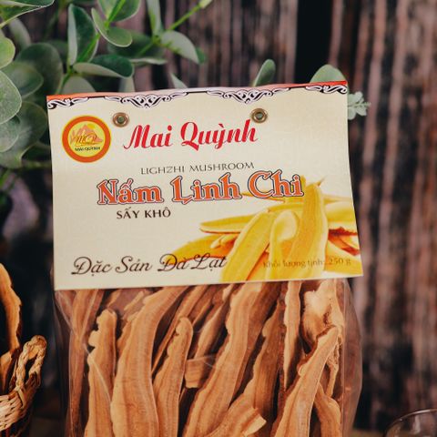  Nấm linh chi lát 250gr - lingzhi mushroom 