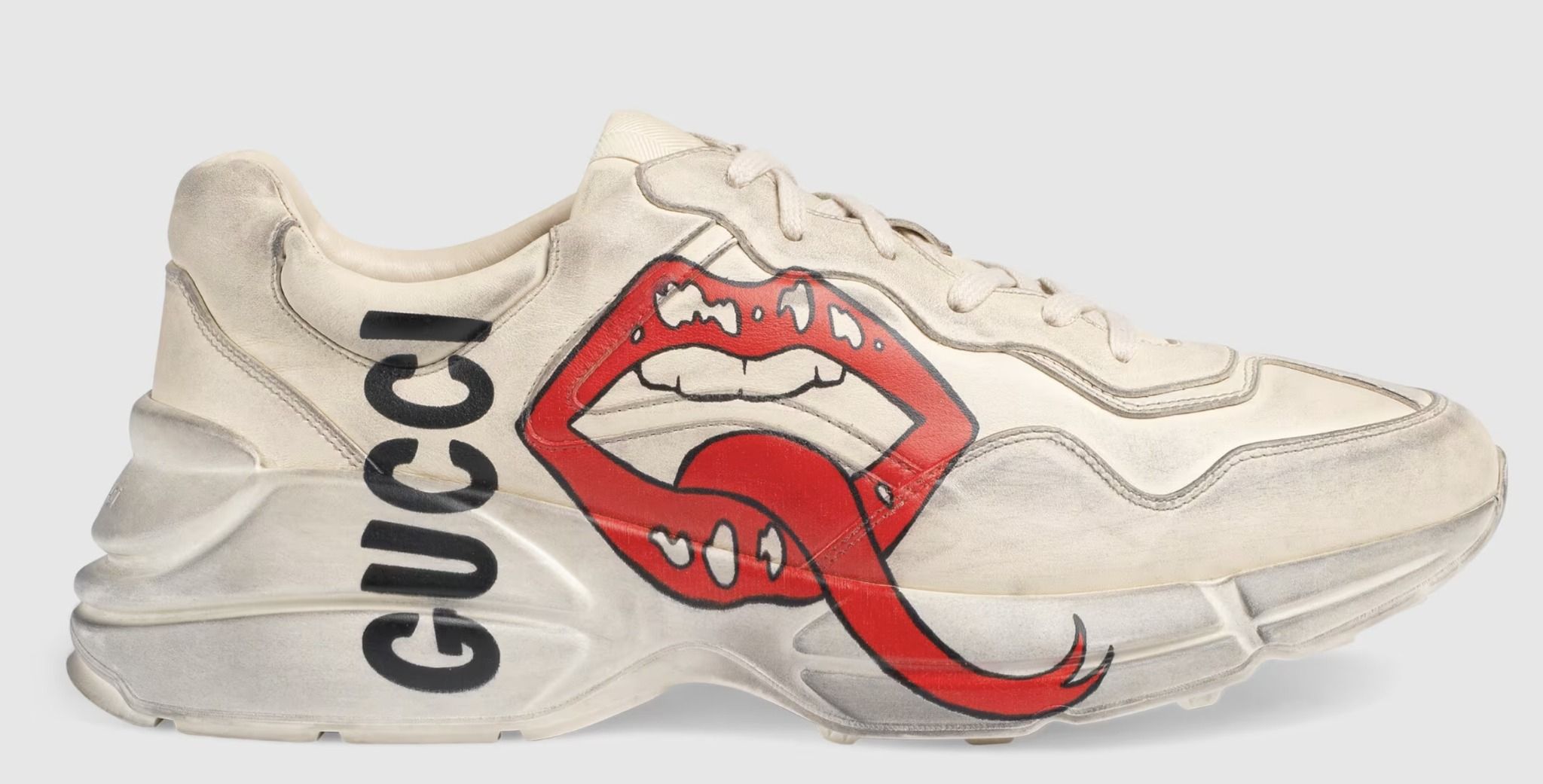  RHYTON SNEAKER WITH MOUTH PRINT 