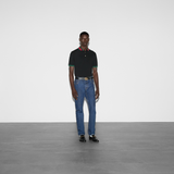 Cotton piquet polo with Web collar ( polo Gucci ) 