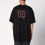  Balenciaga T-Shirt Double Front Paris Moon ( áo Balenciaga ) 
