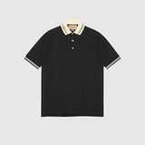  Cotton piquet polo with Interlocking G ( polo Gucci ) 