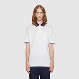  Cotton piquet polo with Interlocking G ( polo Gucci ) 