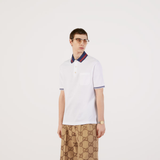  Cotton piquet polo with Interlocking G ( polo Gucci ) 