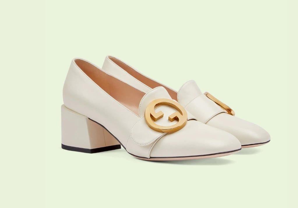 Gucci Blonde Women's Mid-heel Pump 