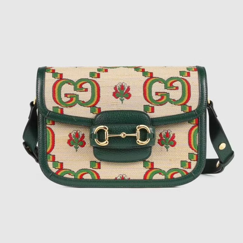  Gucci Horsebit 1955 Multicolor Shoulder Bag 
