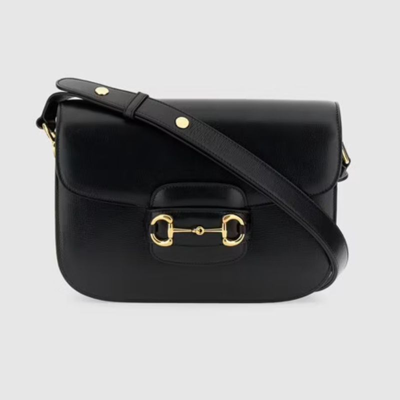  Gucci Horsebit 1955 Leather Shoulder Bag 