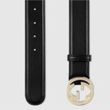  Belt With Interlocking G Buckle 