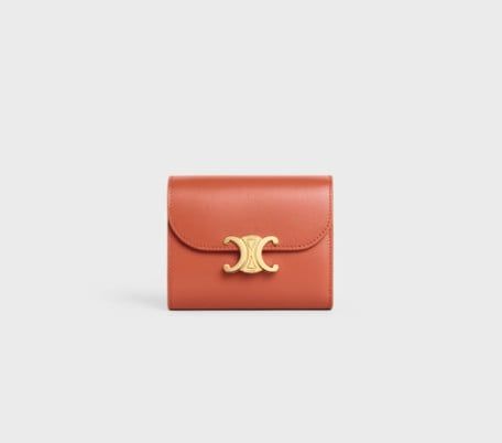  Small Wallet Triomphe In Shiny Calfskin 