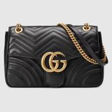  Medium GG Marmont Matelassé Shoulder Bag 