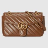  GG Marmont Small Matelassé Shoulder Bag 