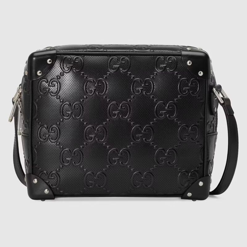  GG Shoulder Bag With Leather Details 