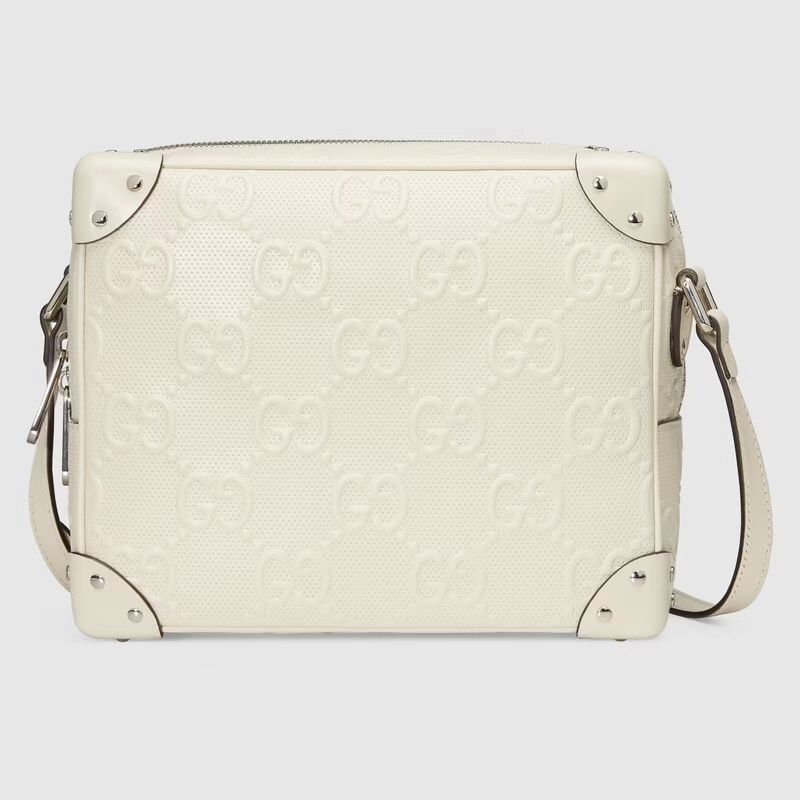  GG Shoulder Bag With Leather Details 