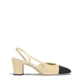  Goatskin & Grosgrain Sling-Back 