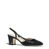  Goatskin & Grosgrain Sling-Back 