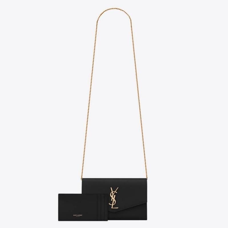 Uptown Chain Grain De Poudre Wallet 