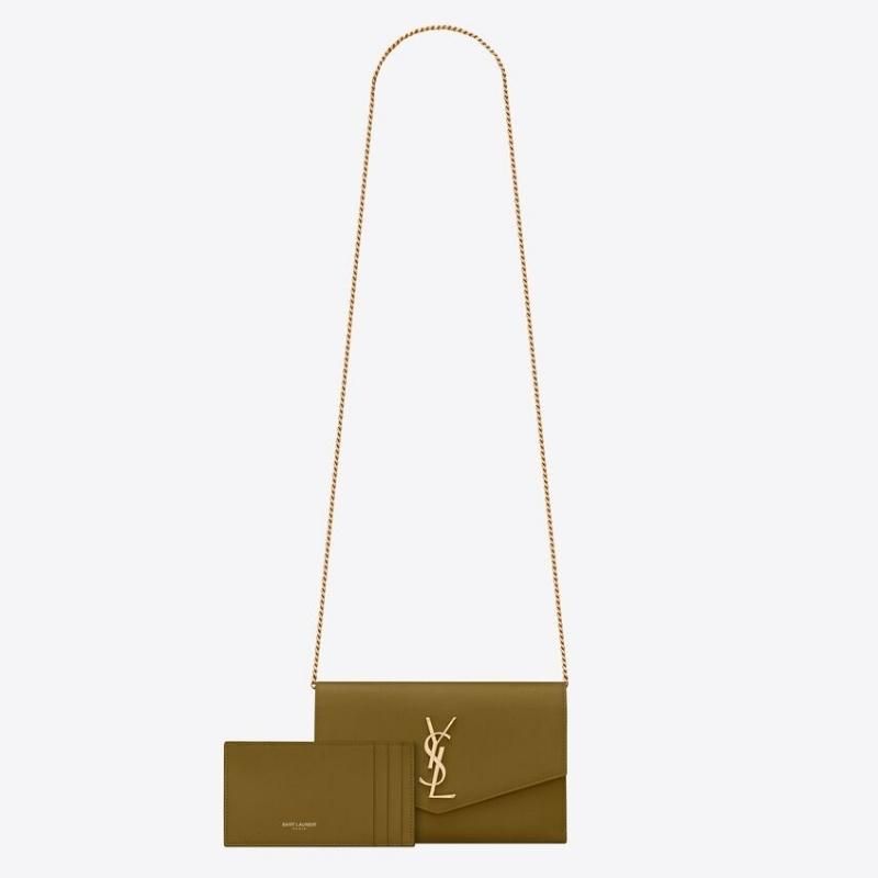 Uptown Chain Grain De Poudre Wallet 