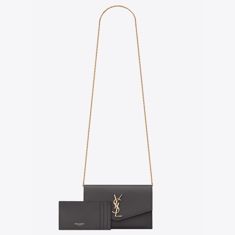  Uptown Chain Grain De Poudre Wallet 