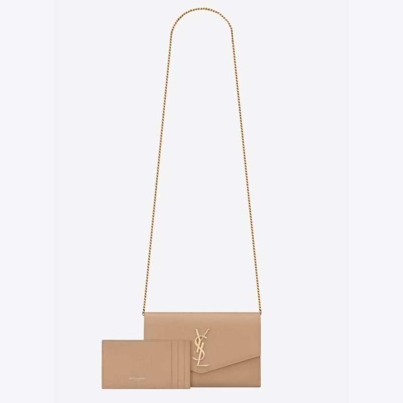  Uptown Chain Grain De Poudre Wallet 
