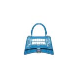  Hourglass Small Top Handle Bag With Embossed Calfskin 