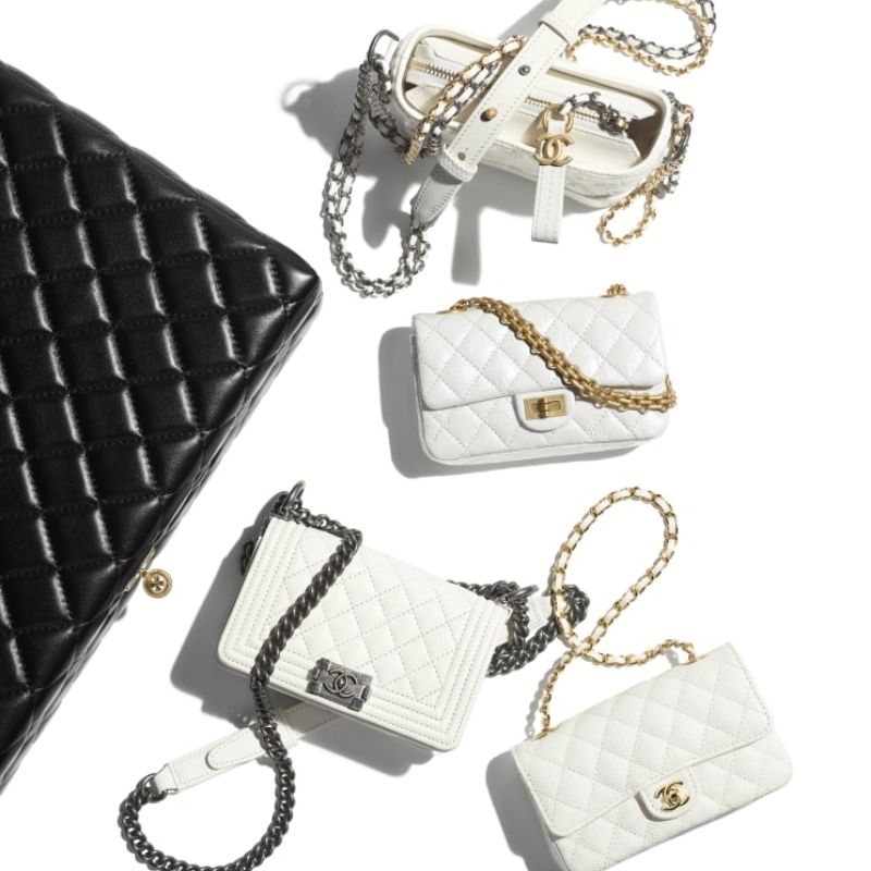  Set of 4 Minis White Bags 
