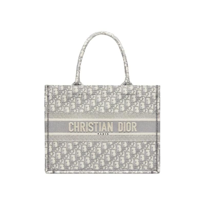  Small Blue Dior Oblique Embroidery Bag 