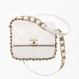  Small Flap Bag Calfskin & Gold-Tone Metal 